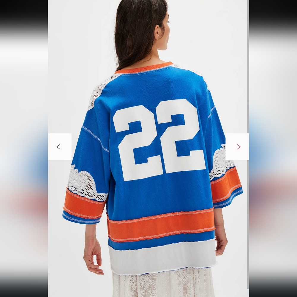 We The Free Stanley Tee // Cambridge Hockey Tee Free People - Picture 3 of 11